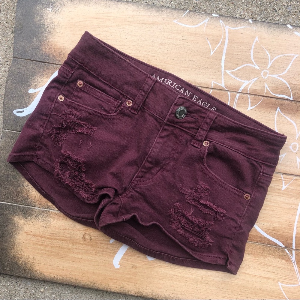 American Eagle Distressed Shorts Size 0